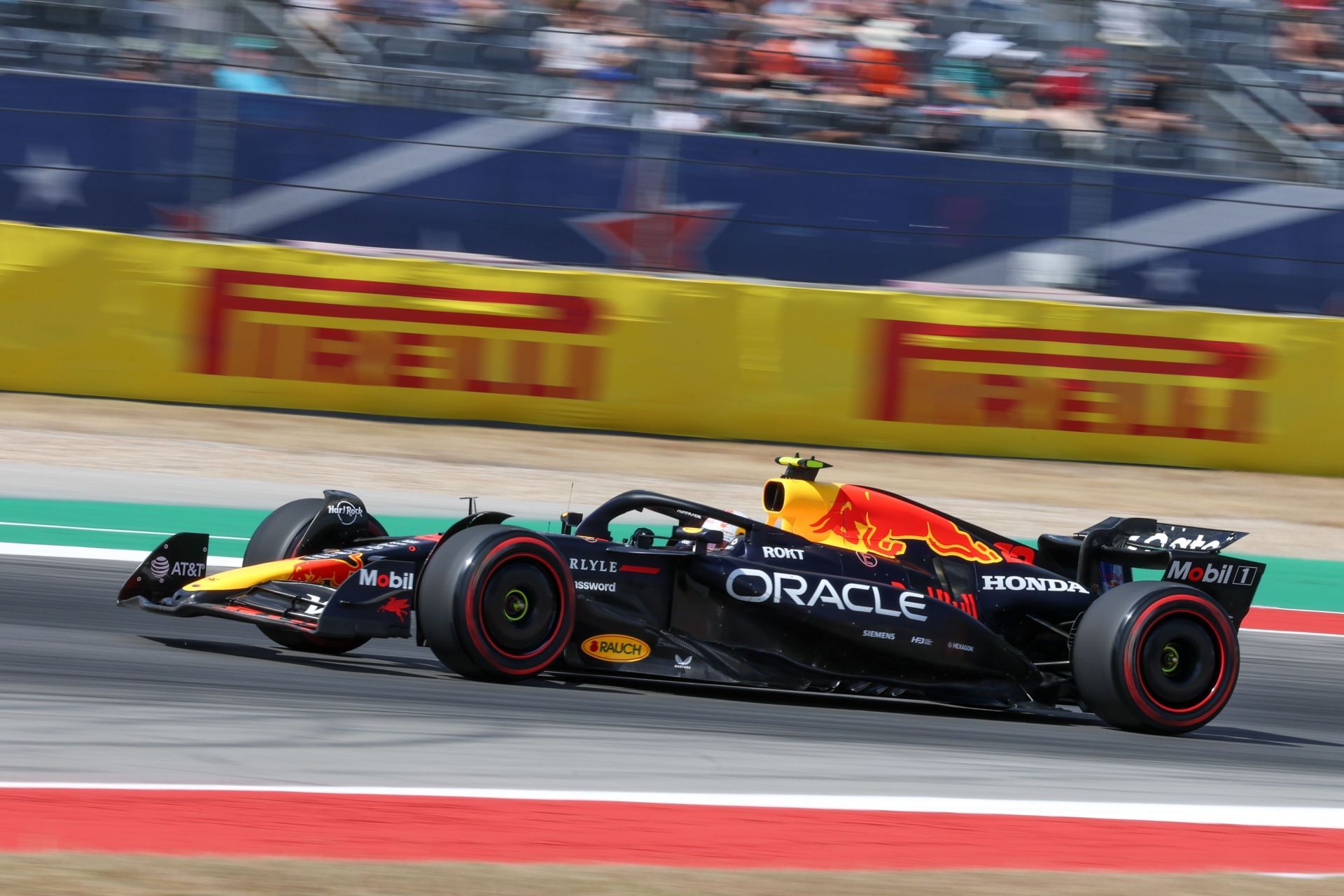 Yuki Tsunoda driving the Red Bull RB21 at the 2025 F1 United States Grand Prix race weekend - Source: Getty