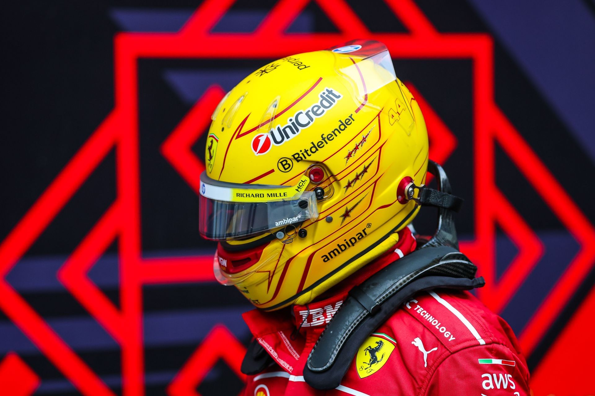 Ferrari&#039;s Lewis Hamilton after the qualifying for the 2025 F1 Grand Prix of Azerbaijan - Source: Getty