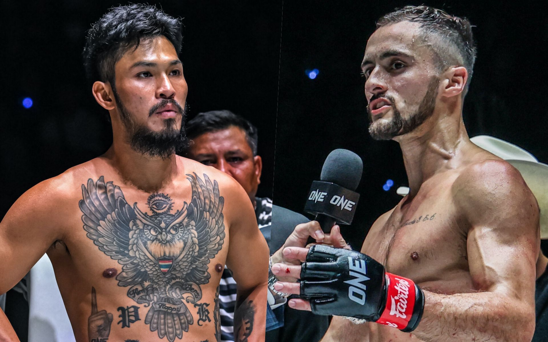 Jake Peacock (R) ready to &lsquo;crush&rsquo; Suakim (L) | Photo by ONE Championship