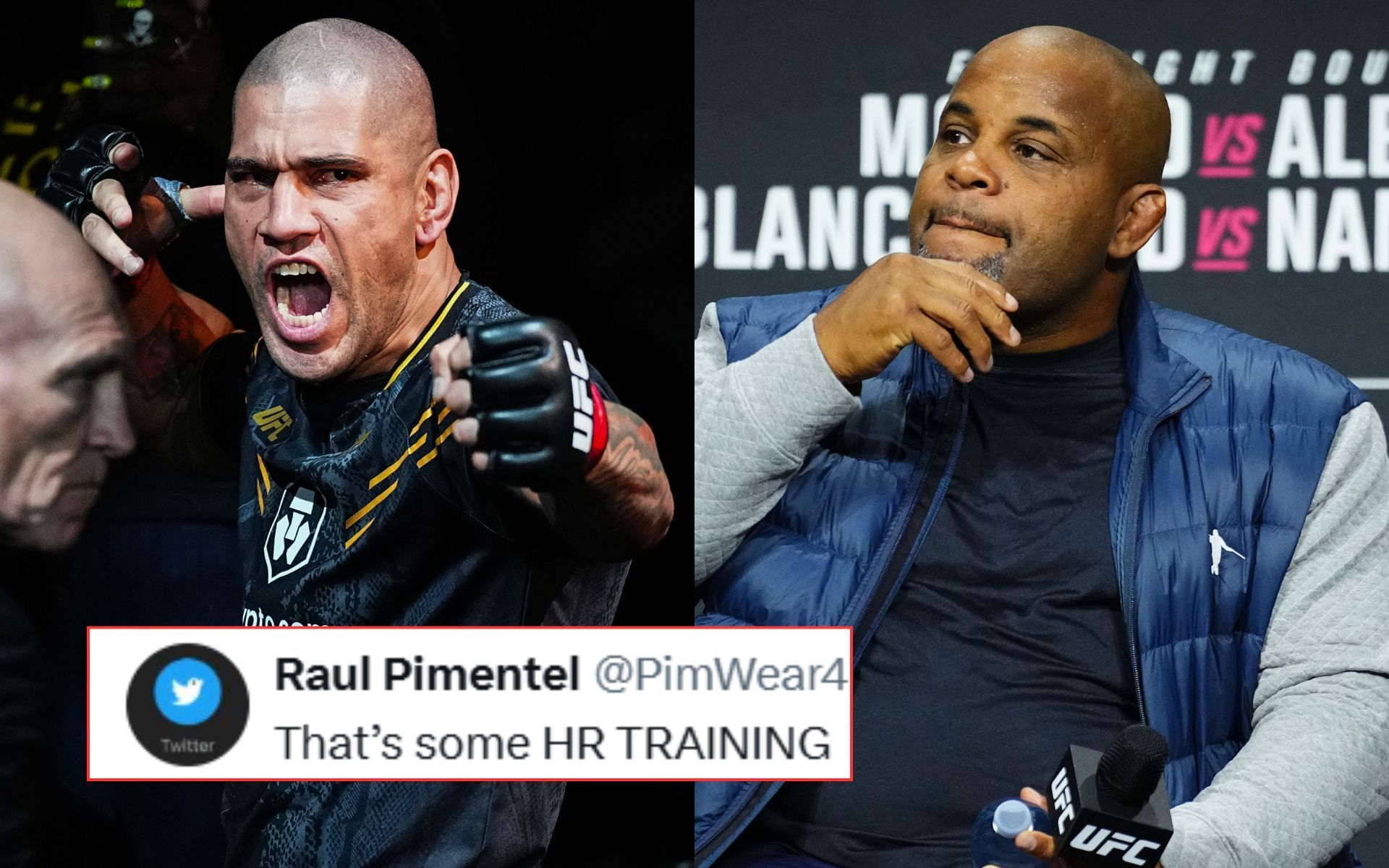 Alex Pereira (left) pranked Daniel Cormier (right) in the lead up to UFC 320. [Images courtesy: Getty Images]