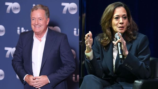 "I want names": Piers Morgan laughs at Kamala Harris' viral claim of being the "most qualified candidate ever to run for President"