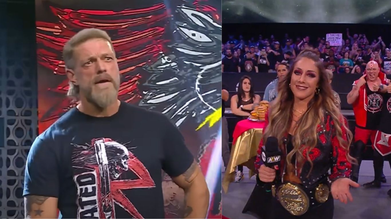 Adam Copeland (left) and Britt Baker (right) [Images via AEW
