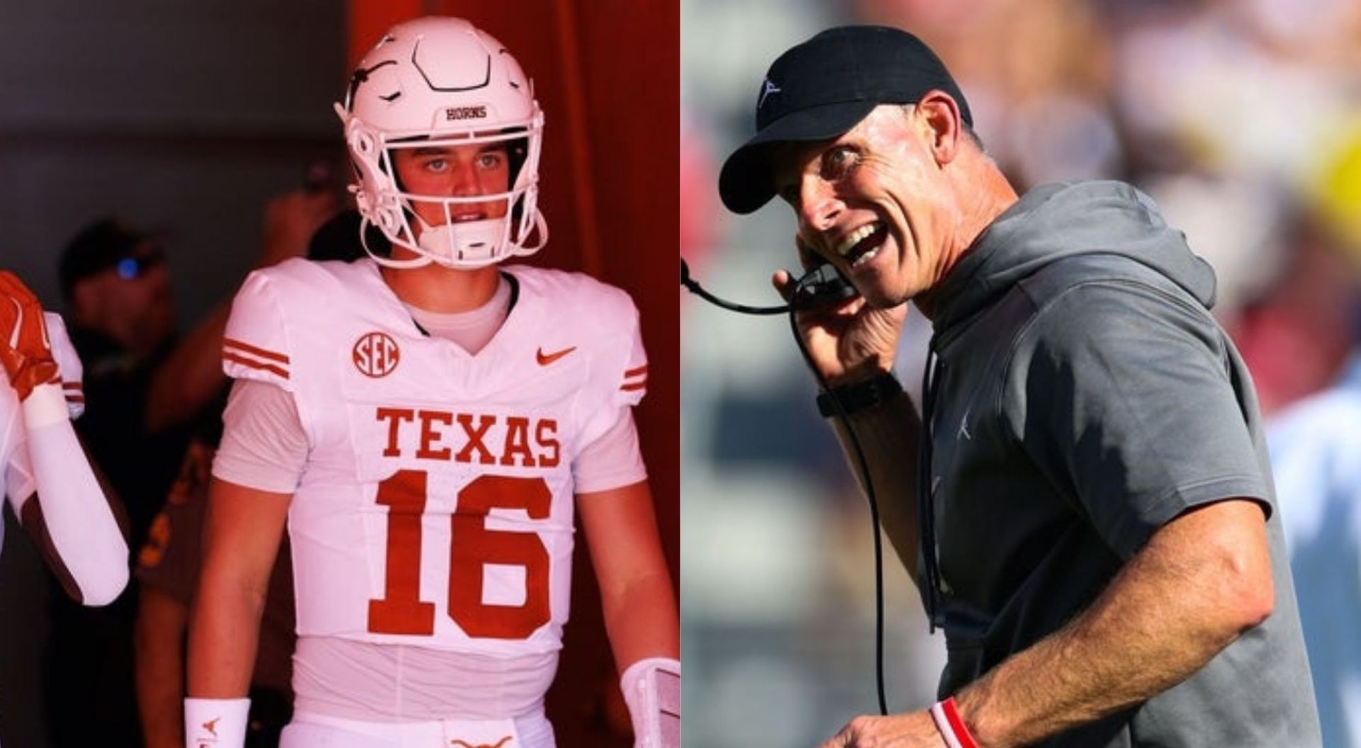 Arch Manning and Brent Venables (Credit-Getty)