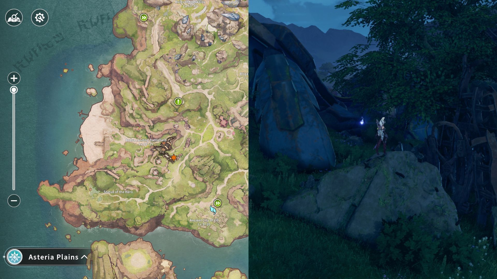 The fallen mech golem&#039;s arm hides many secrets (Image via A Plus)