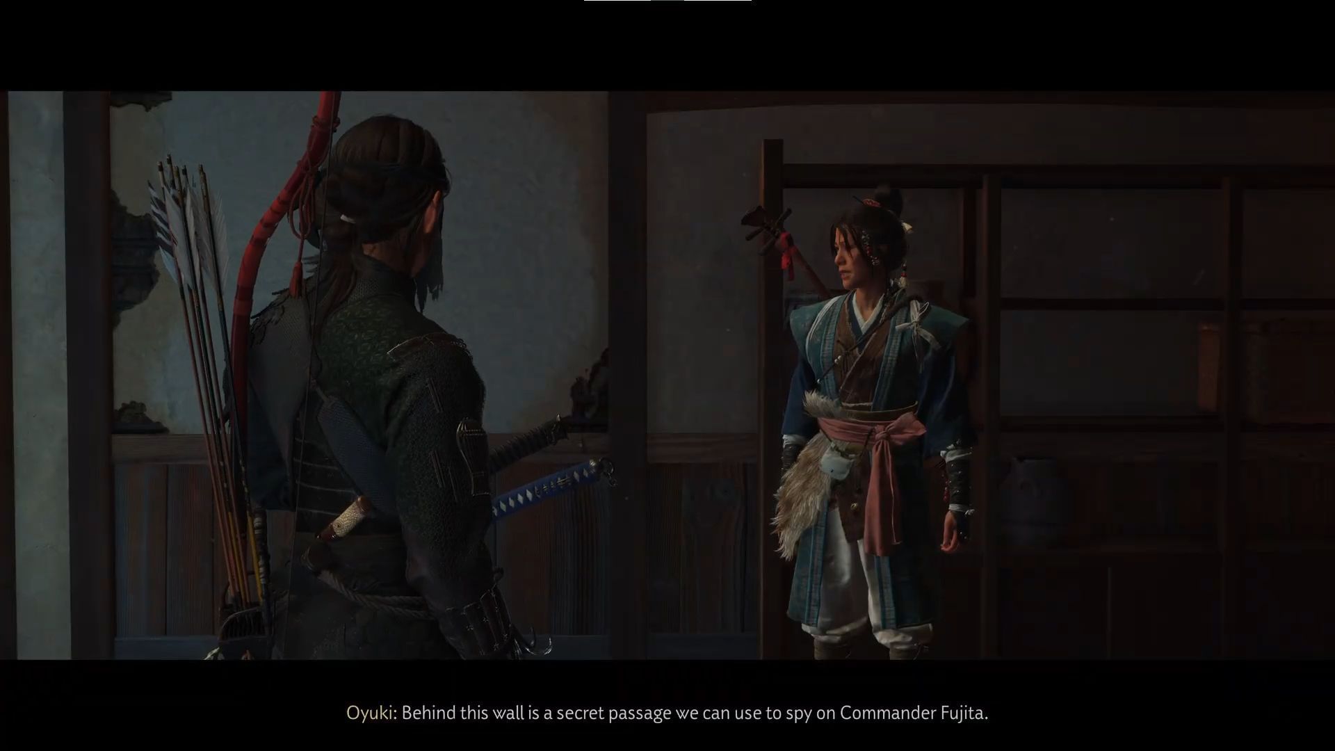 The hidden passage in The Way of the Shamisen quest (Image via Sportskeeda Gaming || Sucker Punch)