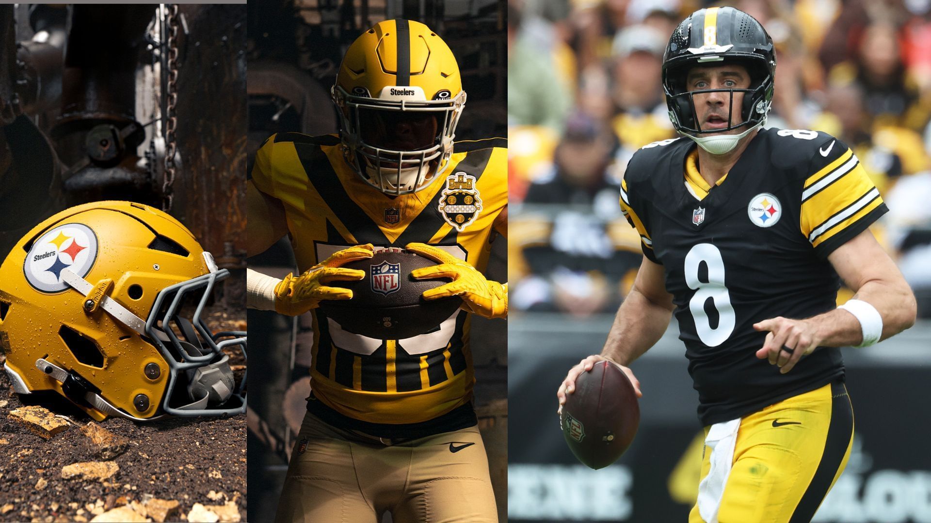 Aaron Rodgers x Steelers&rsquo; jersey for Week 8 SNF game vs. Packers
