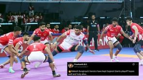 "Giants peaking at the right time" - Fans react as Gujarat Giants seal second consecutive win in Pro Kabaddi 2025