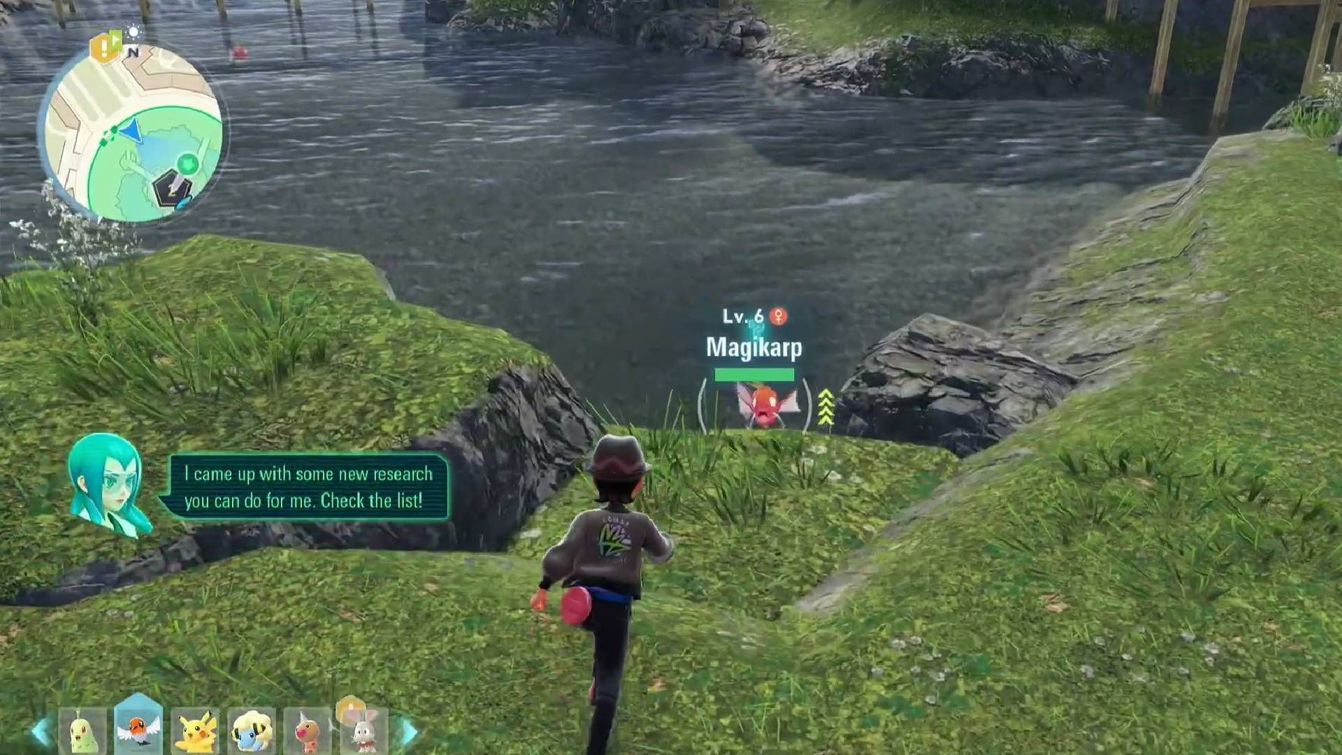 Catching Magikarp in the early game is quite challenging and requires some patience. (Image via The Pokemon Company || YouTube@ZaFrostPet)