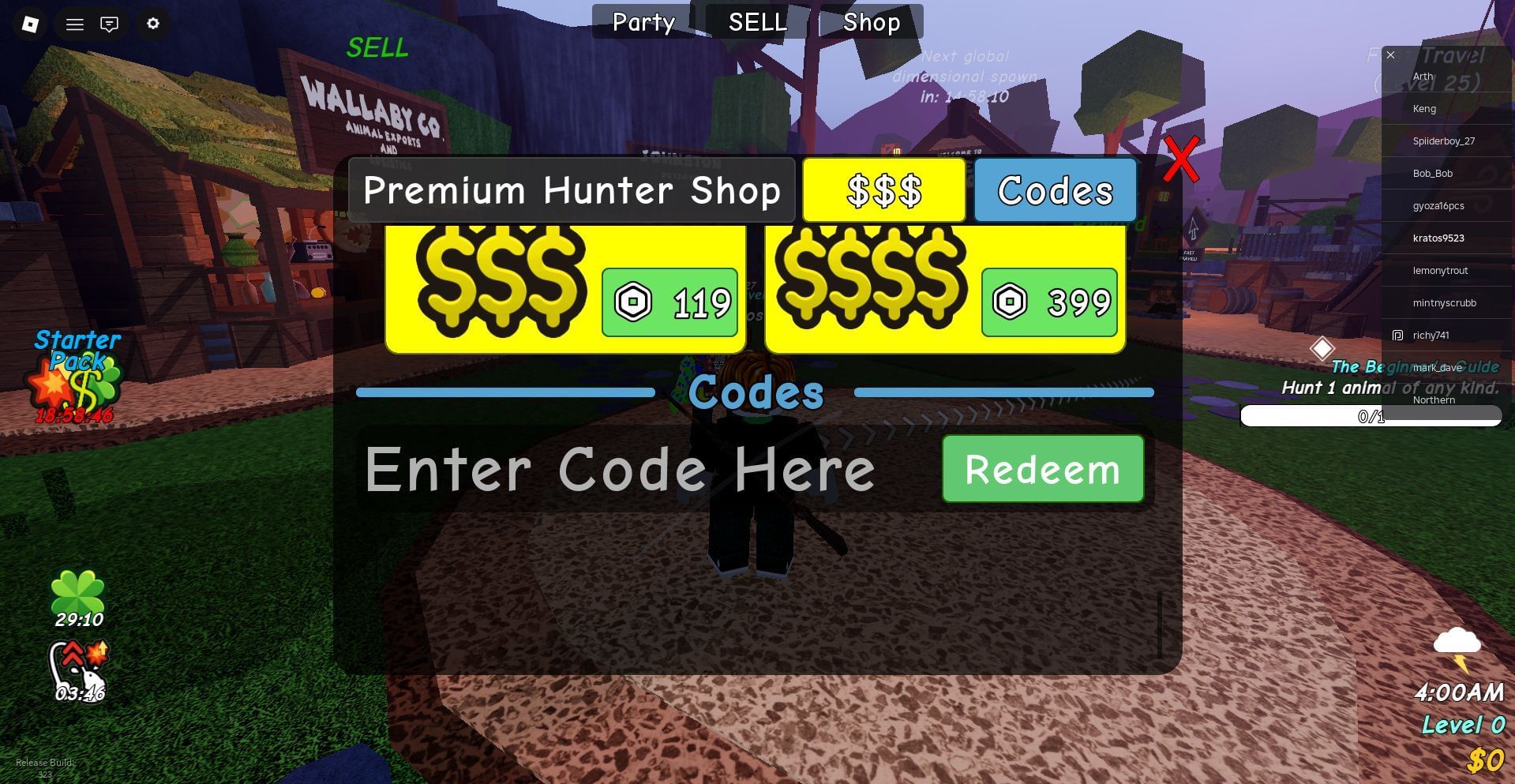 Redeem the code here (Image via Roblox)