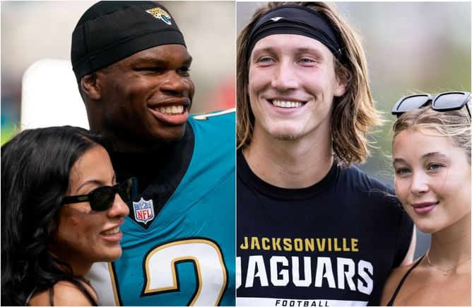 Travis Hunter’s wife Leanna drops 1-word reaction to Trevor Lawrence’s wife Marissa twinning with daughter Shae in all-black outfit