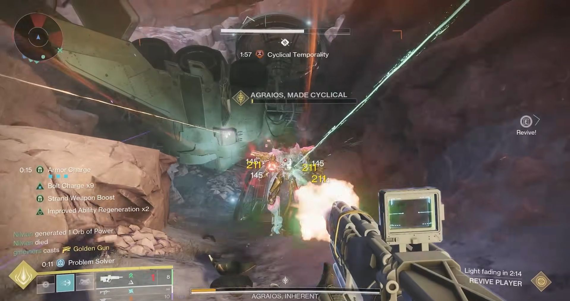Boss copy for the Cyclical buff in Destiny 2 (Image via Bungie/Llama YT)