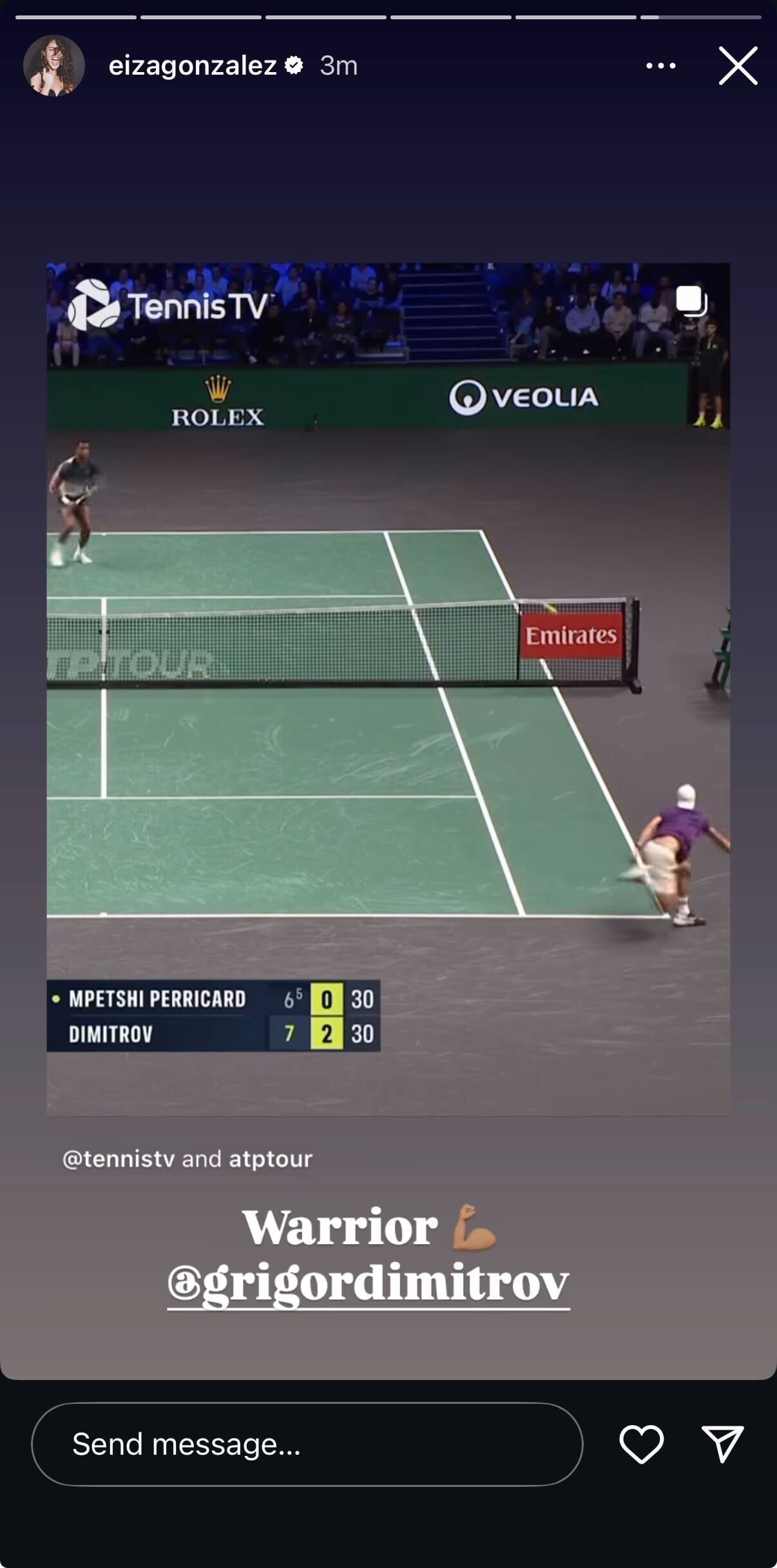 Eiza Gonzalez&#039;s Instagram story