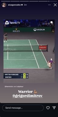 Eiza Gonzalez's Instagram story