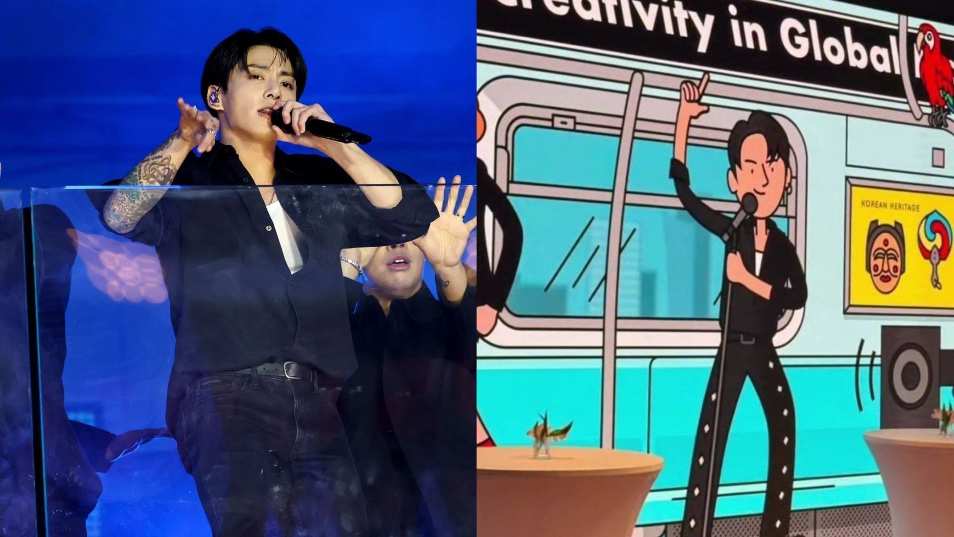 “GLOBAL CULTURAL ICON” - Fans react as South Korean Ministry unveils animation inspired by BTS' Jungkook's 'SNTY' TSX performance