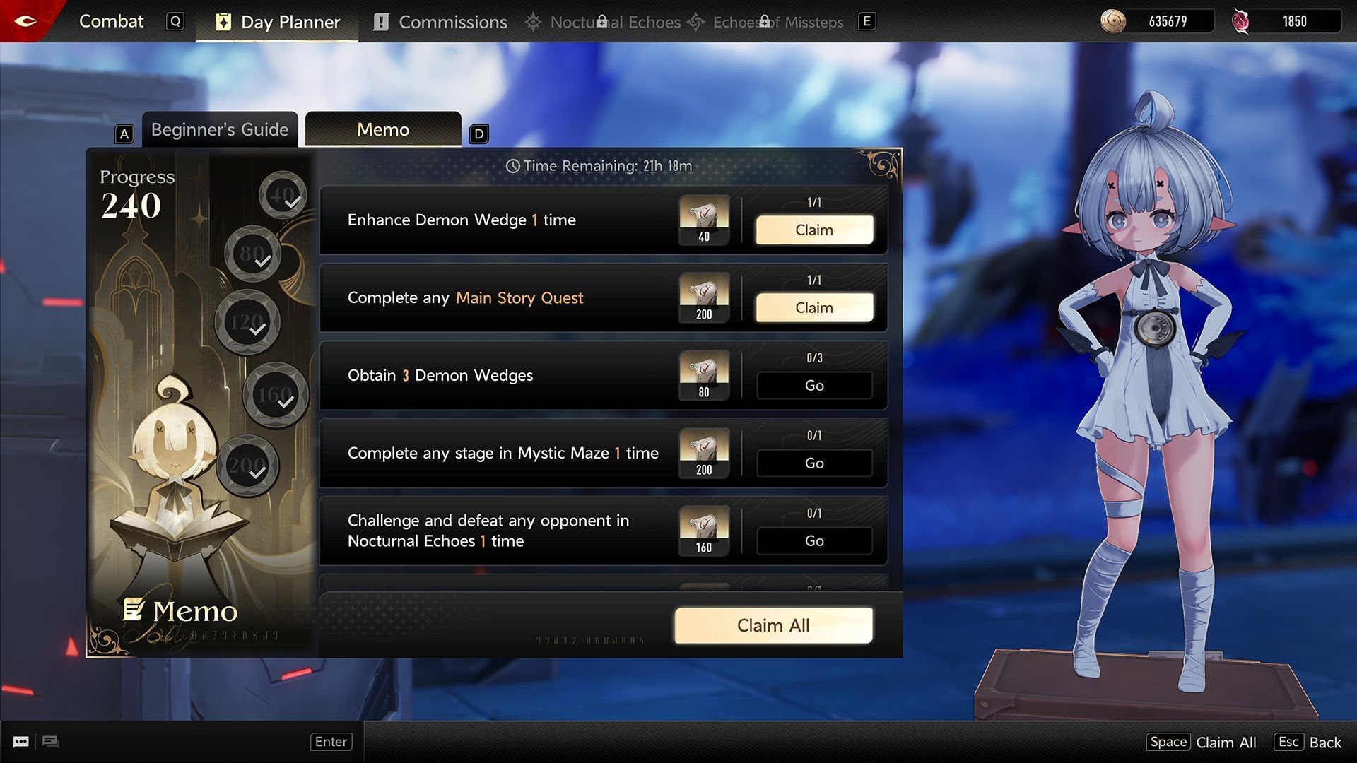 Don't forget daily progression (Image via Pan Studio)