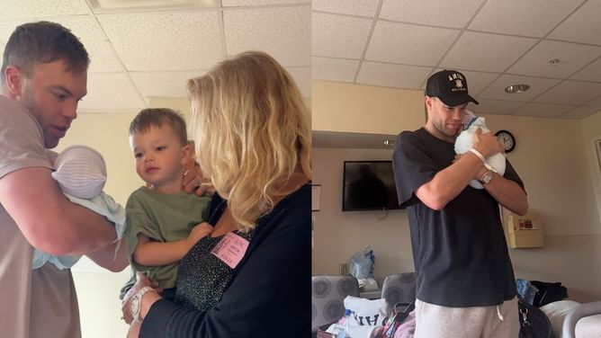 "Blessed and beyond grateful": Taylor Hall and wife Rachel introduce newborn Chance Henry to the world