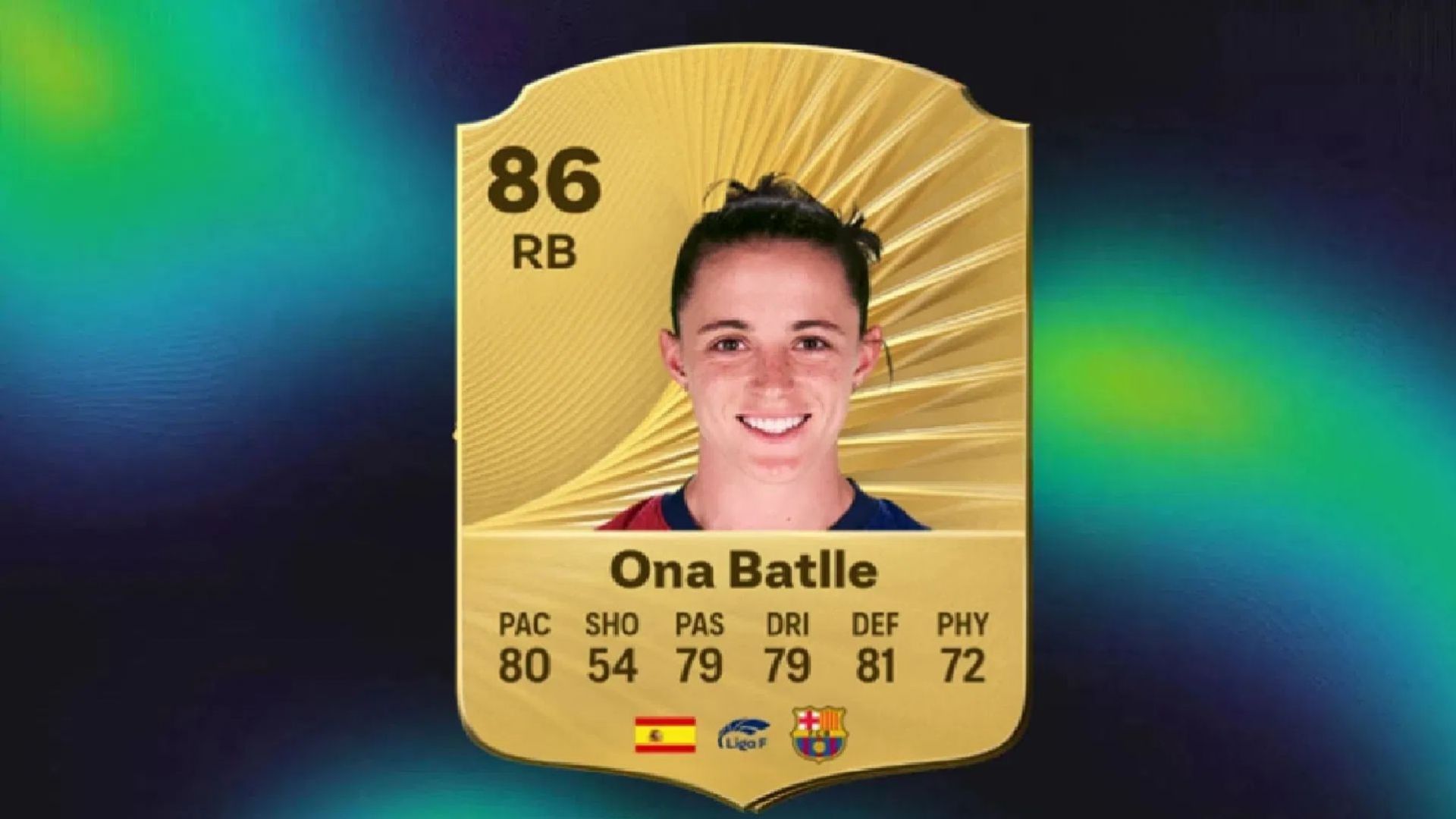 Ona Batlle Pascual is a versatile right back (Image via EA Sports)