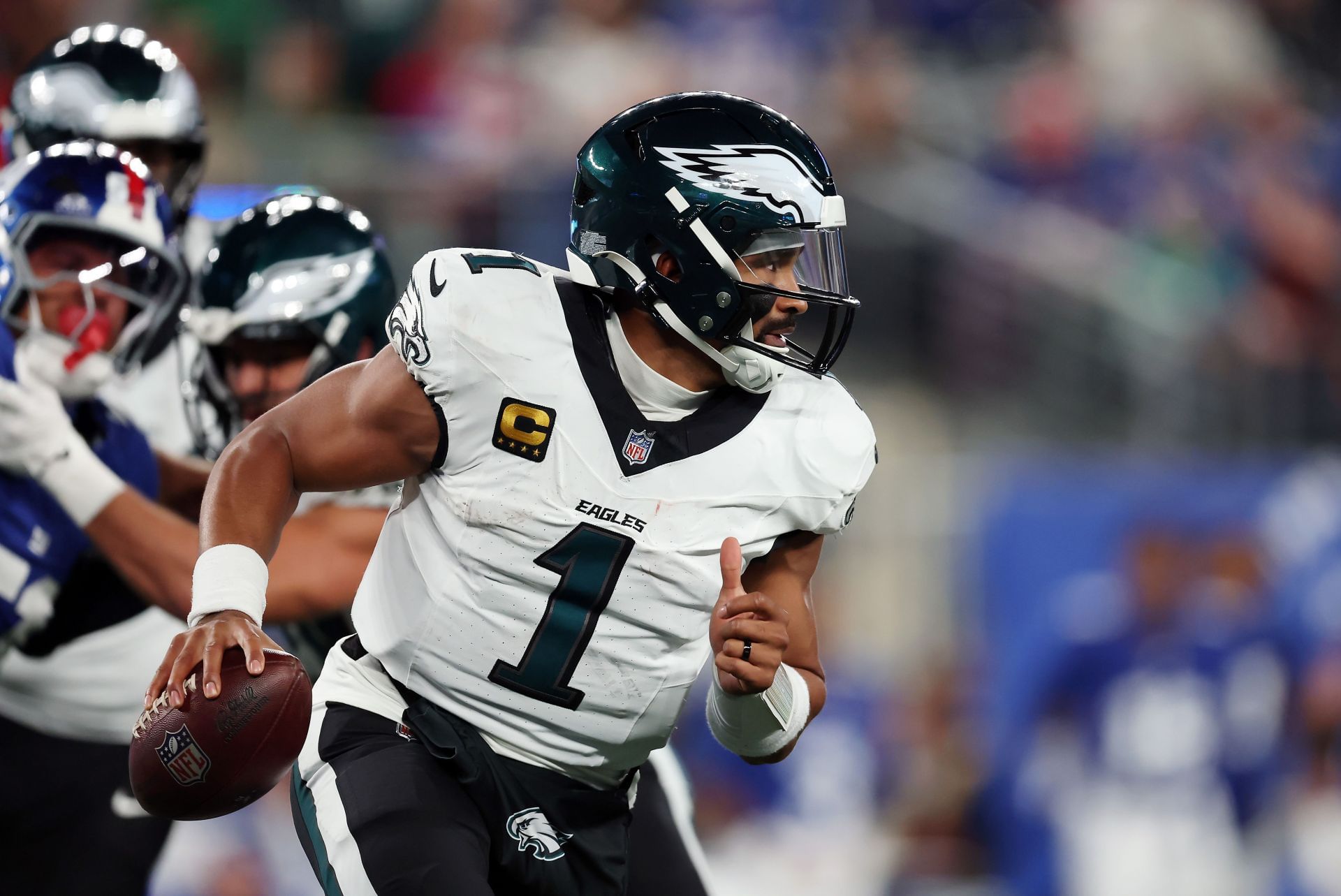 Jalen Hurts at Philadelphia Eagles v New York Giants - Source: Getty