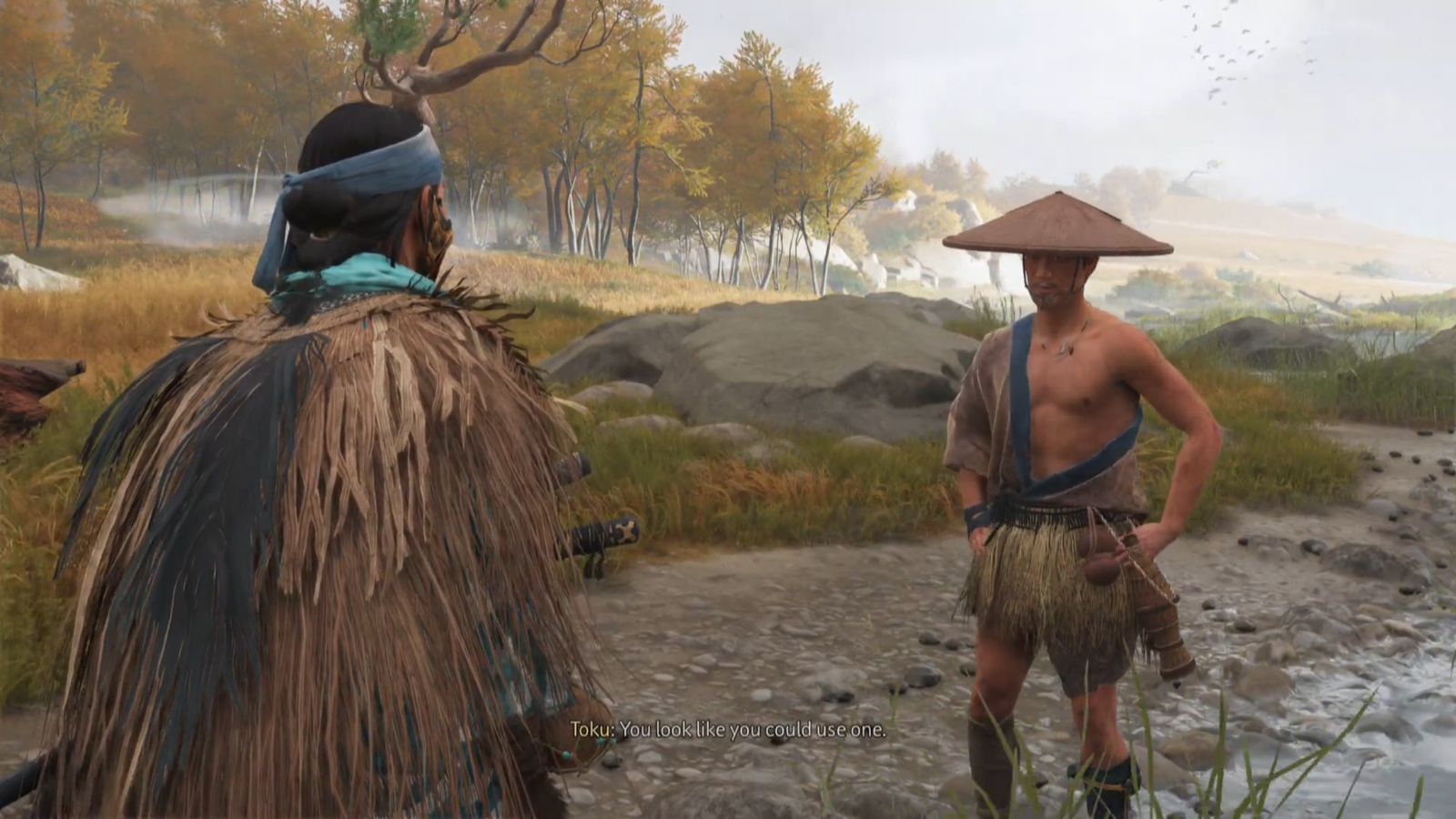 Talk to Toku near the Nupur River to start The Loss We Carry side quest (Image via Sucker Punch || YouTube@James Bullock)