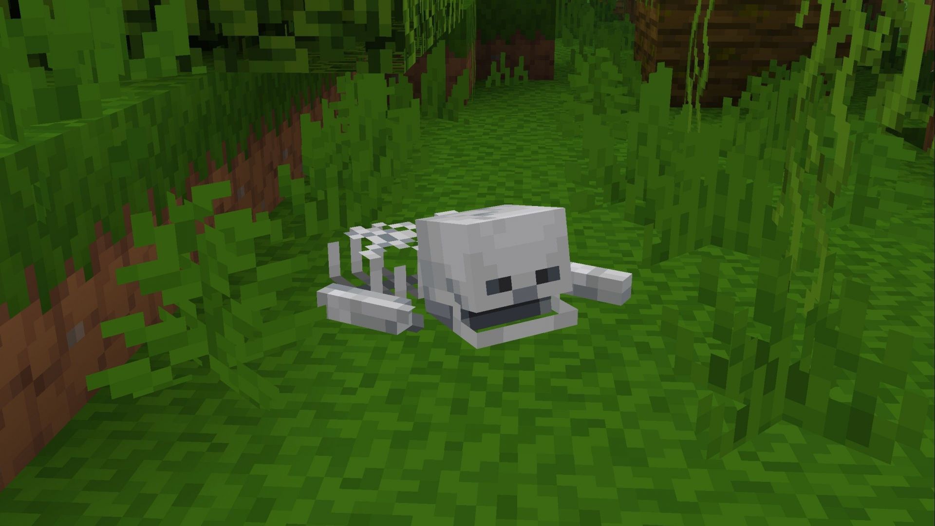 Armor stand with a &sect;&sect; name tag and bonemeal used on it to create skeletal remains (Image via Sportskeeda Gaming || Mojang Studios)