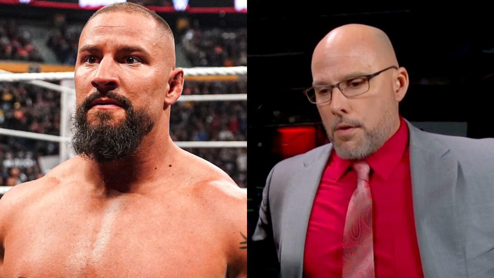 Bron Breakker [left]] and Adam Pearce [right] [Image Credits: WWE.com]