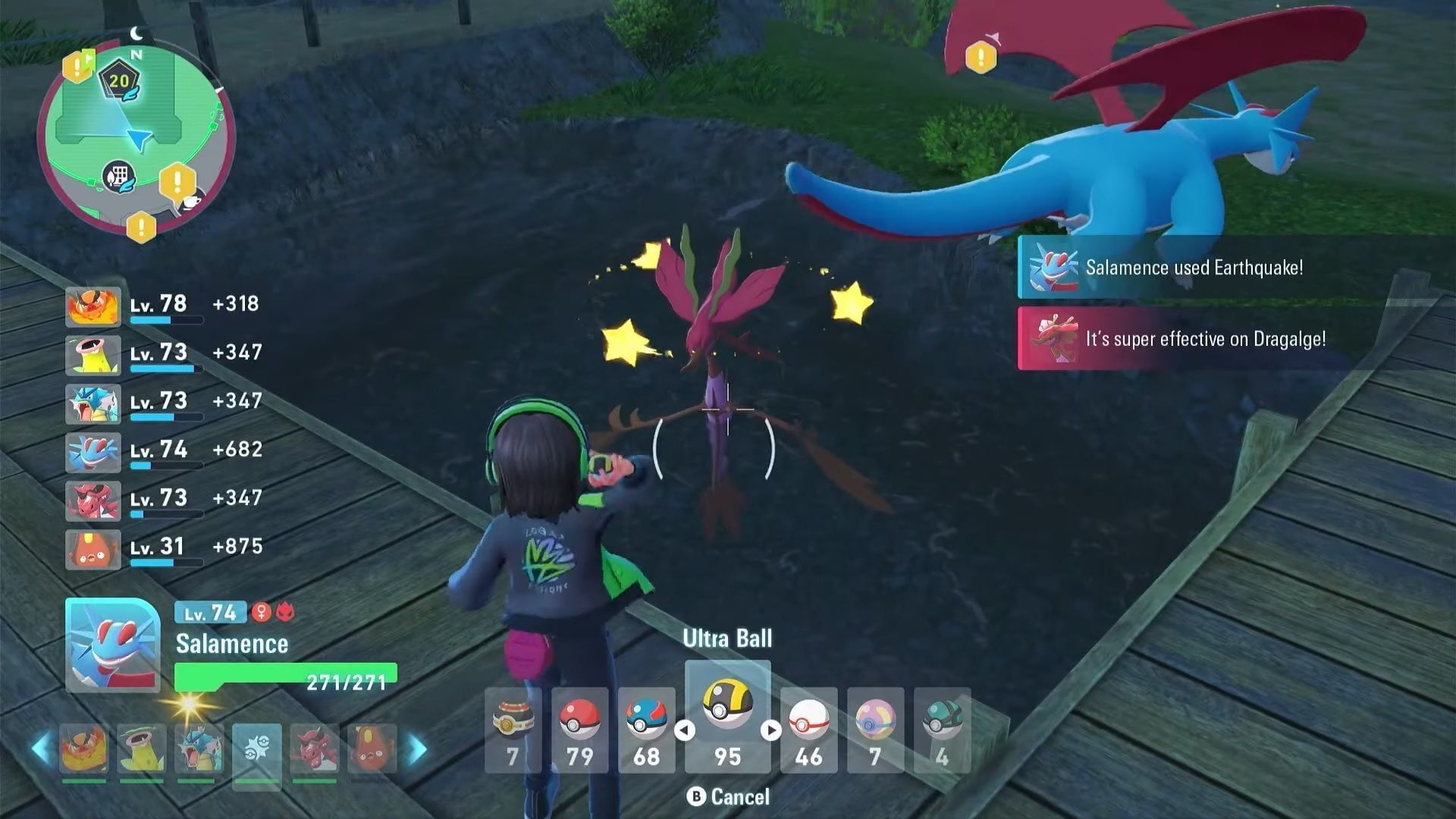 Getting Dragalge in Pokemon Legends Z-A (Image via TPC || YouTube@/DuckTape Gaming)