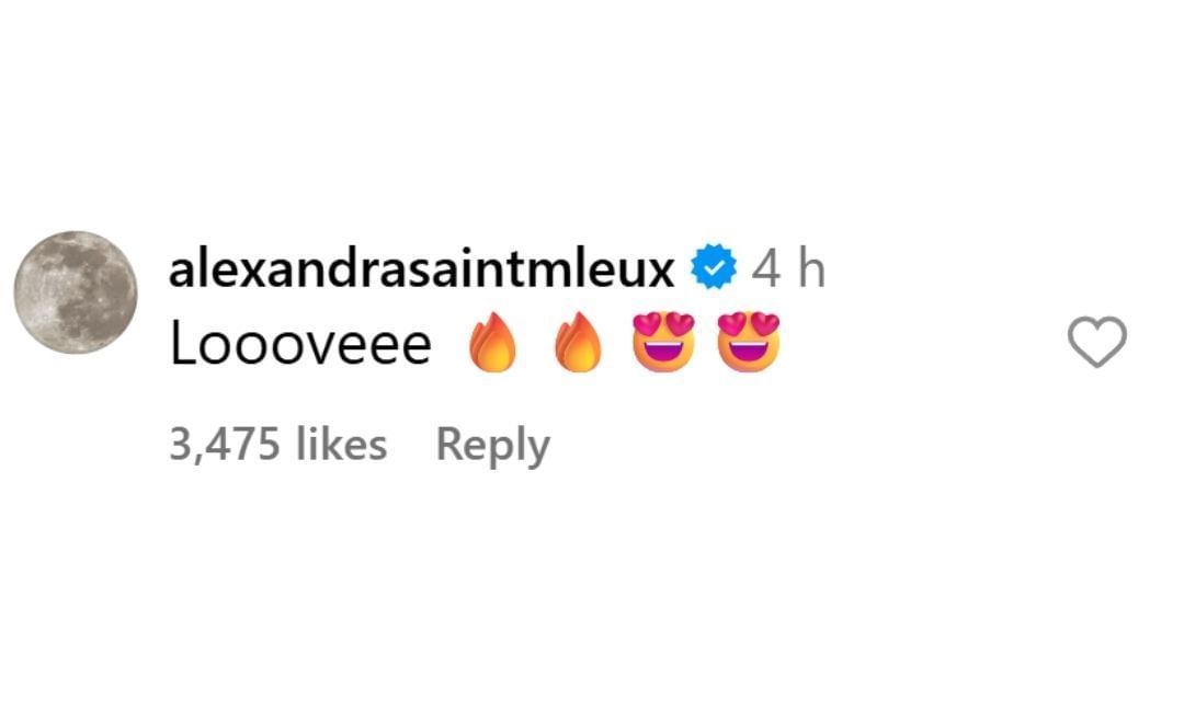 Charles Leclerc&#039;s partner, Alexandra Saint-Mleux, reacts to Lily Muni He&#039;s post (@lilymhe on Instagram)