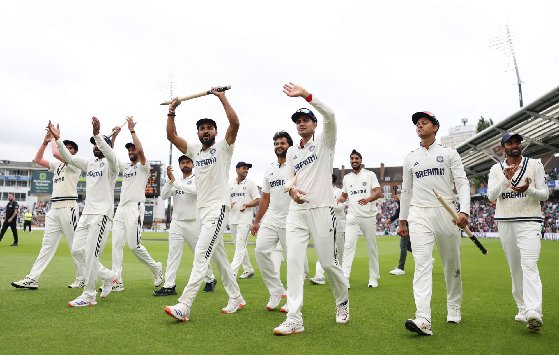 Team India after the 5th Test against England. (Credits: Getty)