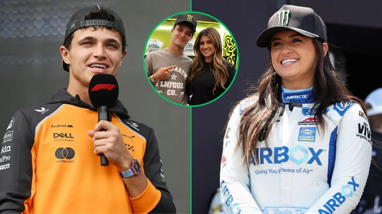 Indy NXT driver Hailie Deegan meets McLaren star Lando Norris before F1