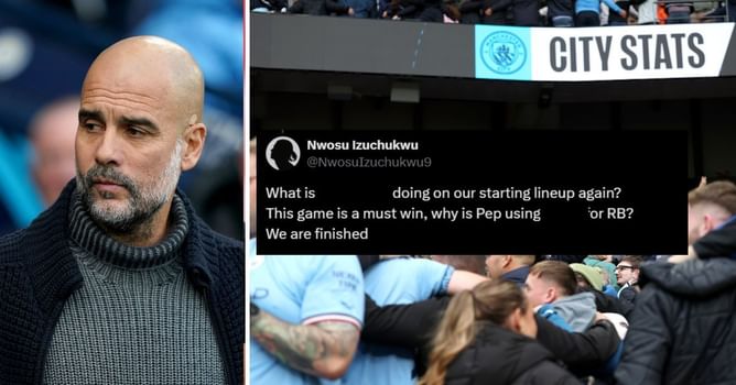 "What is he doing on our starting lineup again?" - Fans unhappy with Manchester City star's inclusion in XI for Villareal UCL clash