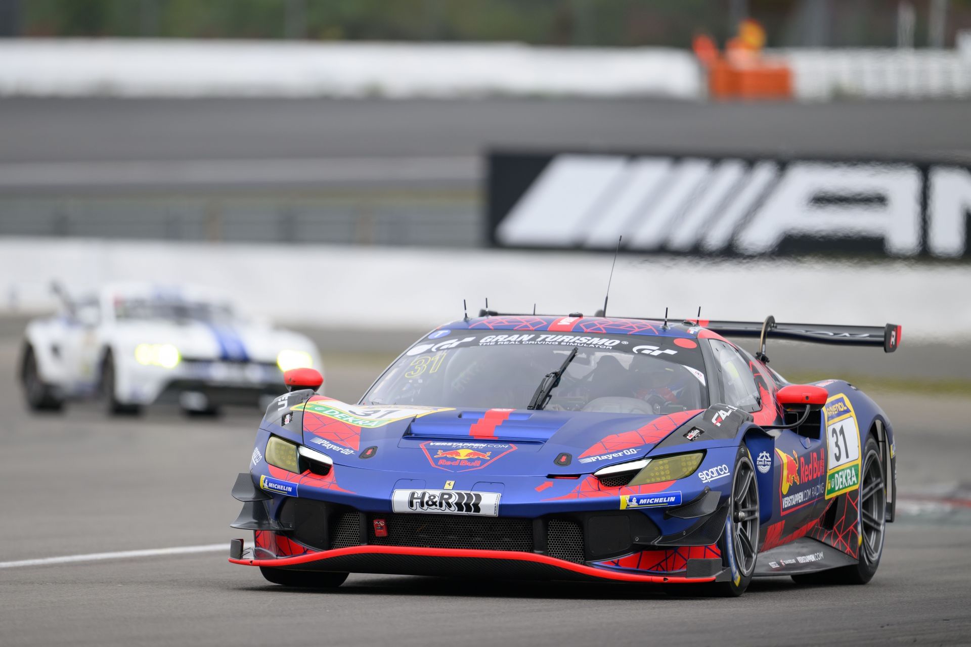 Max Verstappen drives the Ferrari 296 GT3 at the NLS9 - 57th ADAC Barbarossapreis - Source: Getty