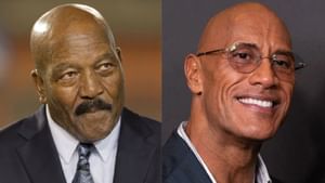 The Rock draws parallels with NFL legend Jim Brown while opening up about transition from wrestling to acting