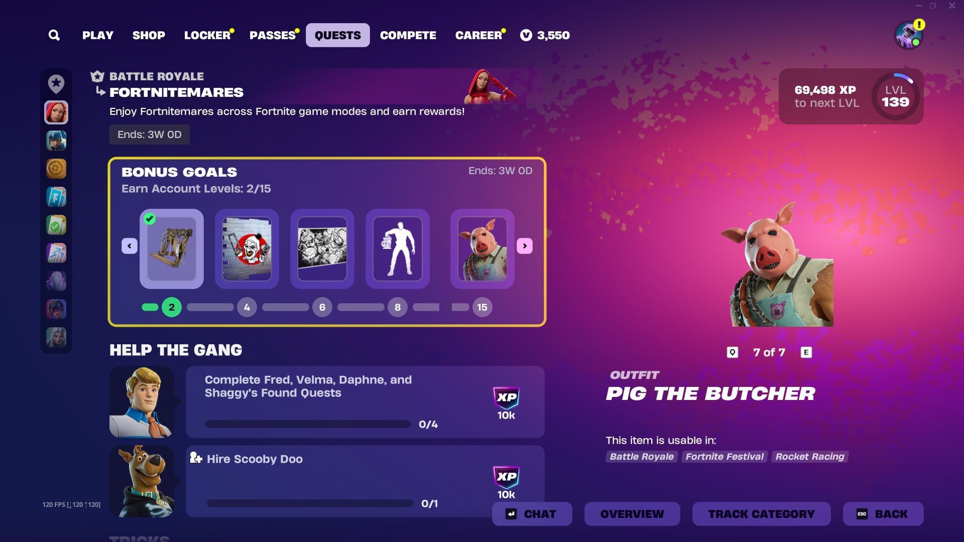 Complete the Fortnitemares 2025 quests to earn free rewards (Image via Sportskeeda Gaming || Epic Games)