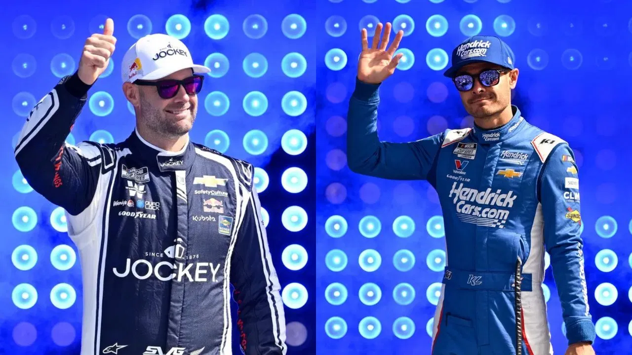 Shane van Gisbergen (left) and Kyle Larson (right). Source: IMAGN