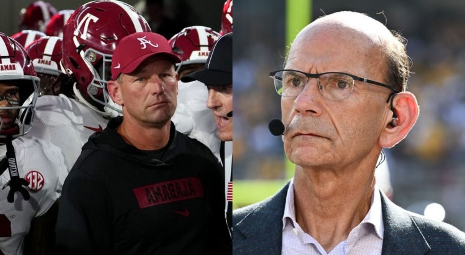 Kalen DeBoer and Paul Finebaum (Credit- Getty)