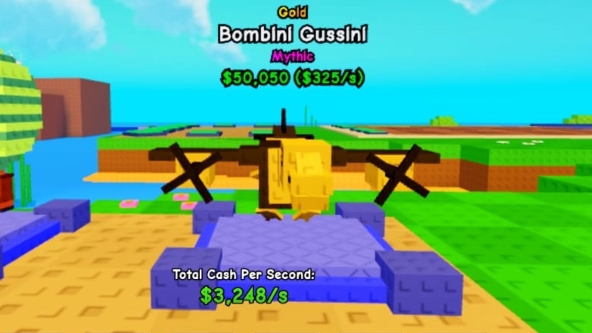 Bombini Gussini, one of the requirements for the first Rebirth (Image via Roblox)