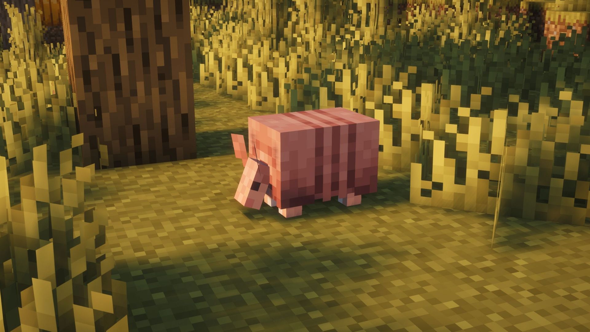 This mod makes armadillo much realistic, especially regarding the process of getting scutes (Image via Sportskeeda Gaming || Mojang Studios)
