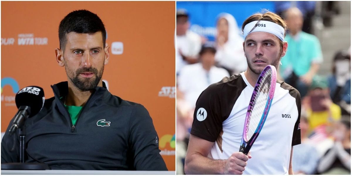 Novak Djokovic and Taylor Fritz
