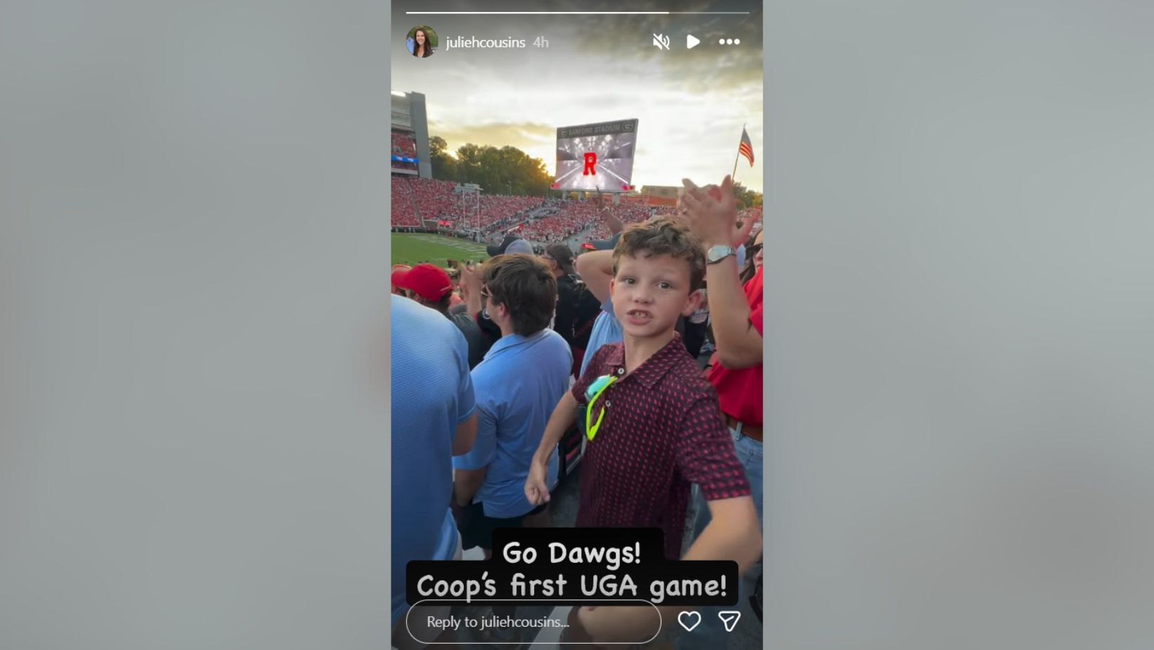 Kirk Cousins&#039; son Cooper ticks off major bucket list item with mom Julie (Image Credit: Julie/IG)
