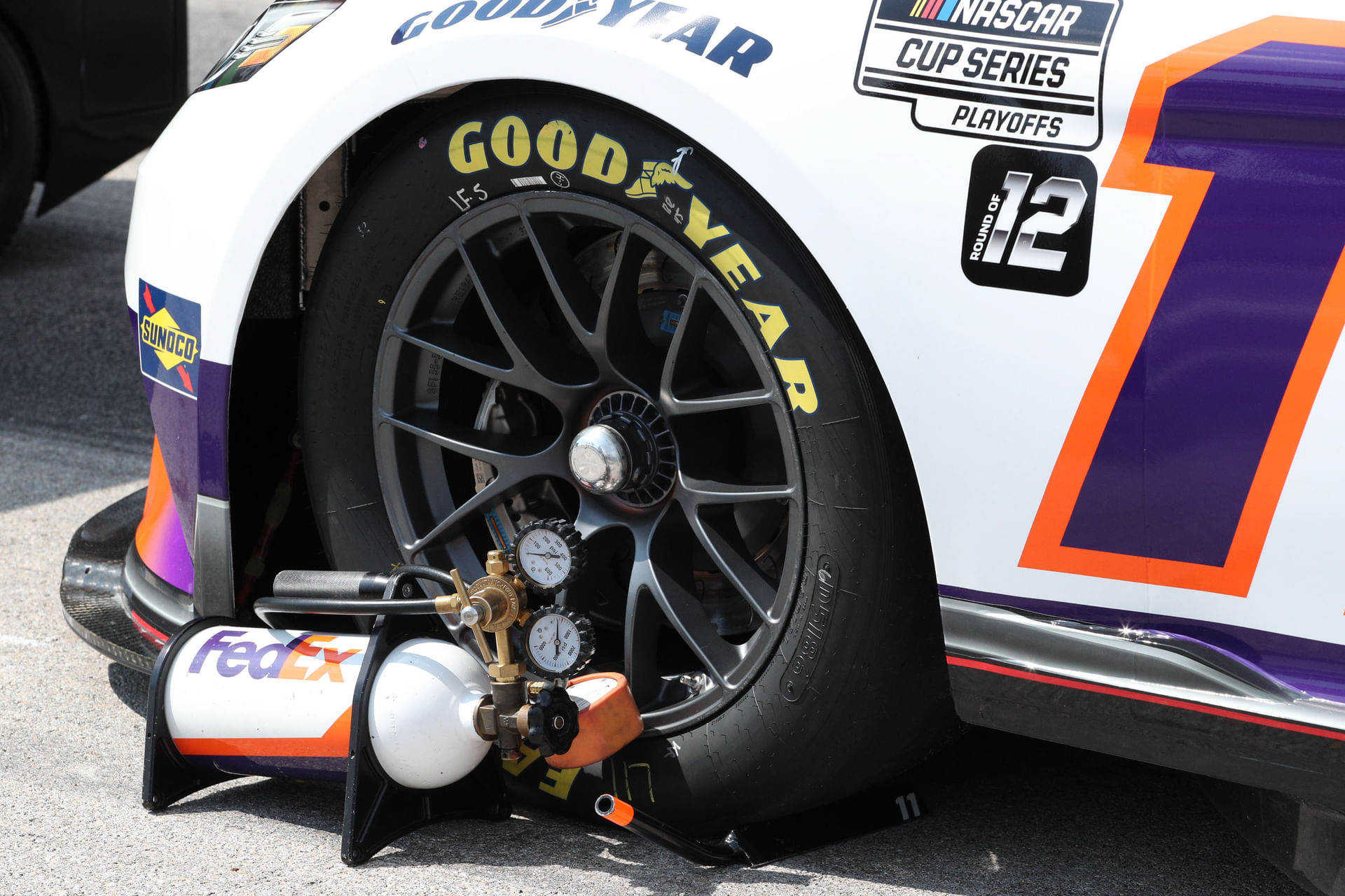 Denny Hamlin (11) before the AutoTrader EchoPark Automotive 500 at Texas. Source: Imagn