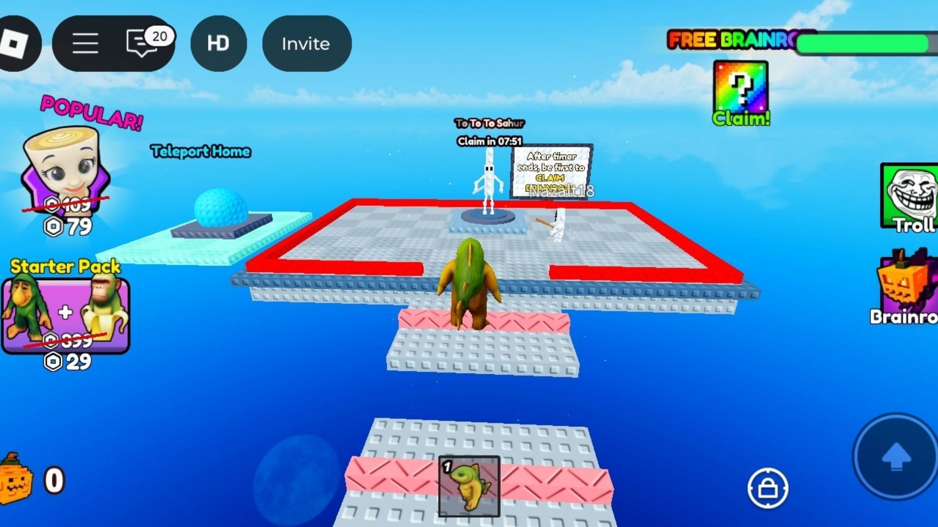 To To To Sahur, a secret brainrot (Image via Roblox)