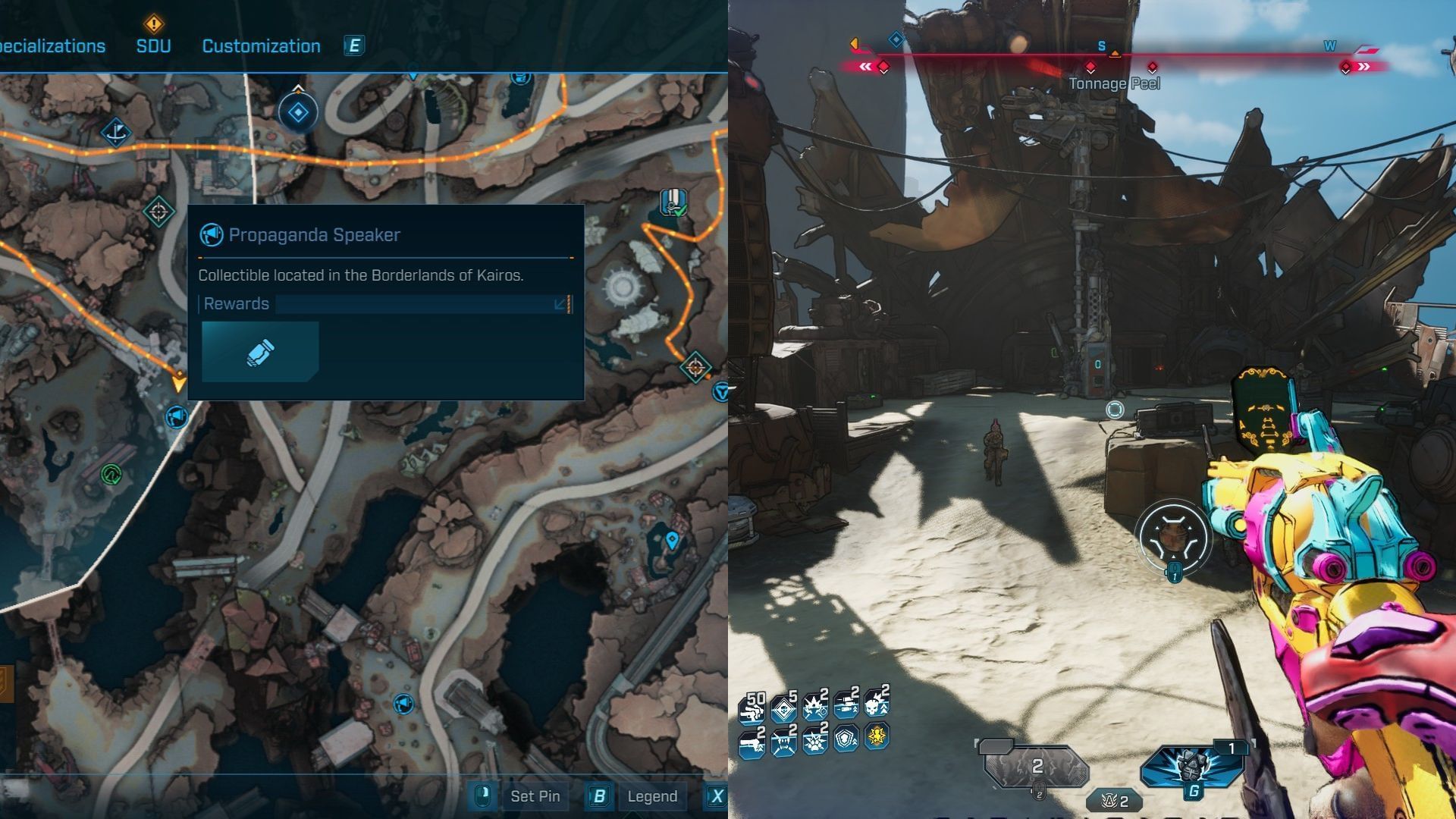The speaker is in a Ripper base on the hill (Image via 2K)