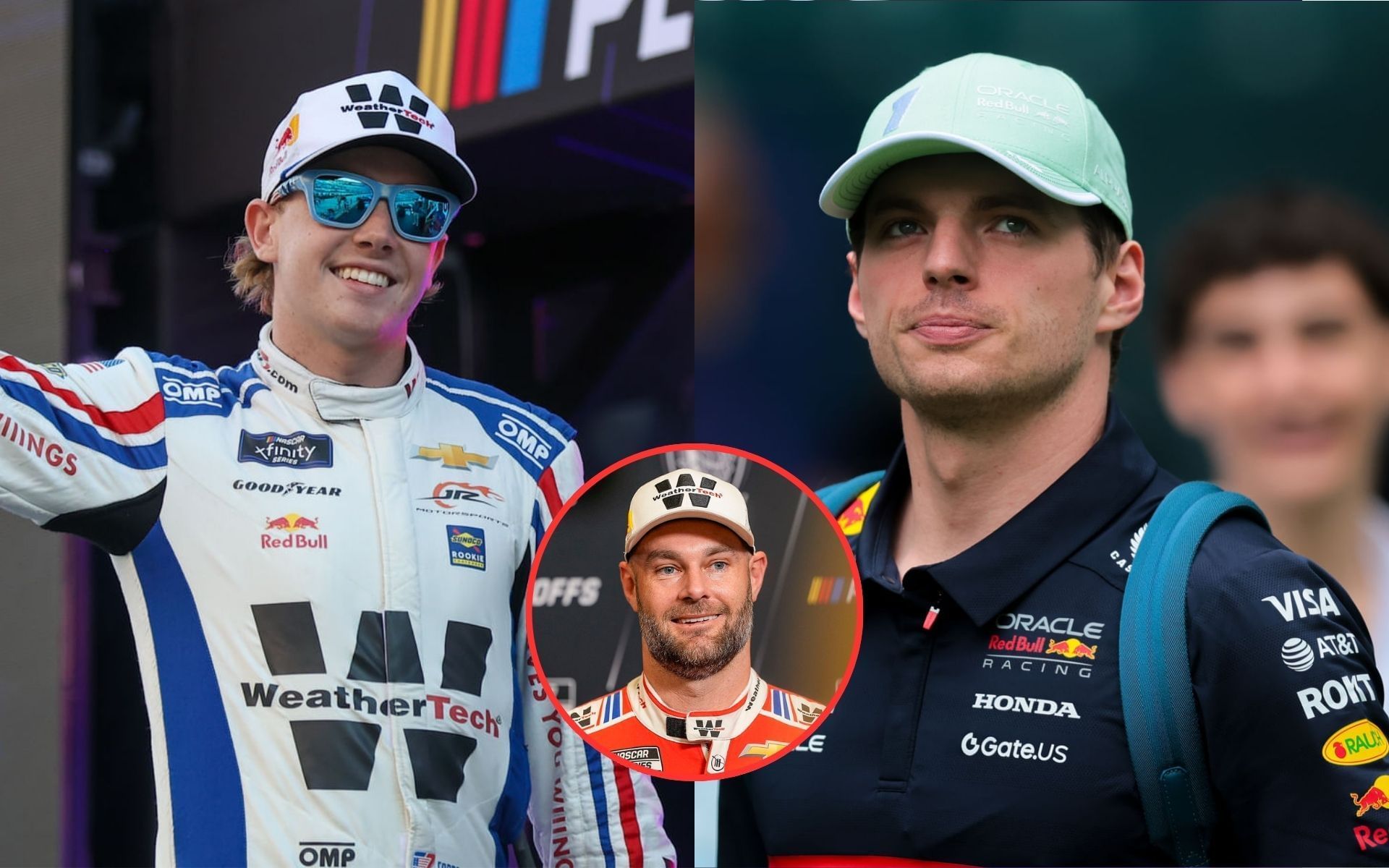 Connor Zilisch, Shane van Gisbergen, and Max Verstappen