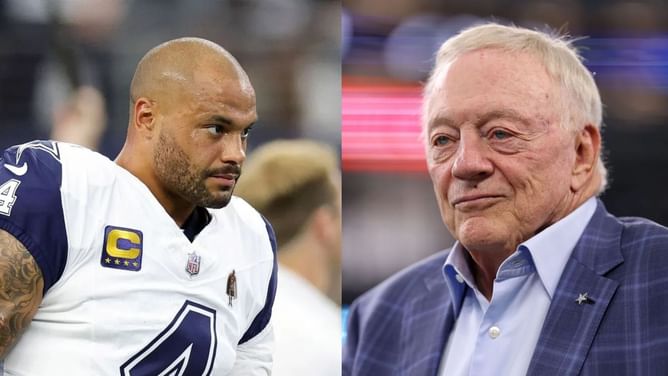 Dak Prescott tries to put out fires after Jerry Jones’ controversial $100B gas bounty comments on fixing Cowboys’ defense