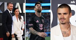 Victoria and son Romeo react as David Beckham shares image of his mom meeting Lionel Messi for first time during Inter Miami training session