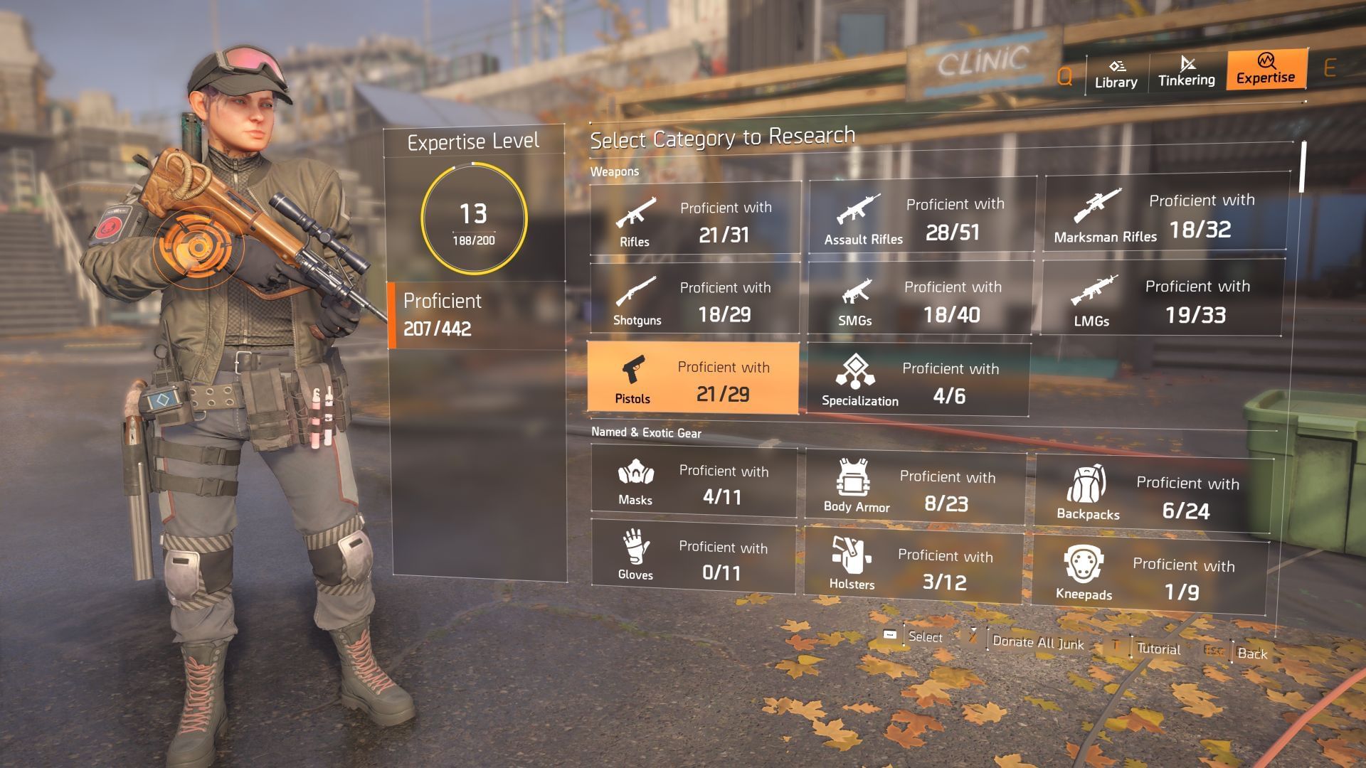 Purchase and donate vendor items to increase Expertise Rank (Image via SK Gaming || Ubisoft)