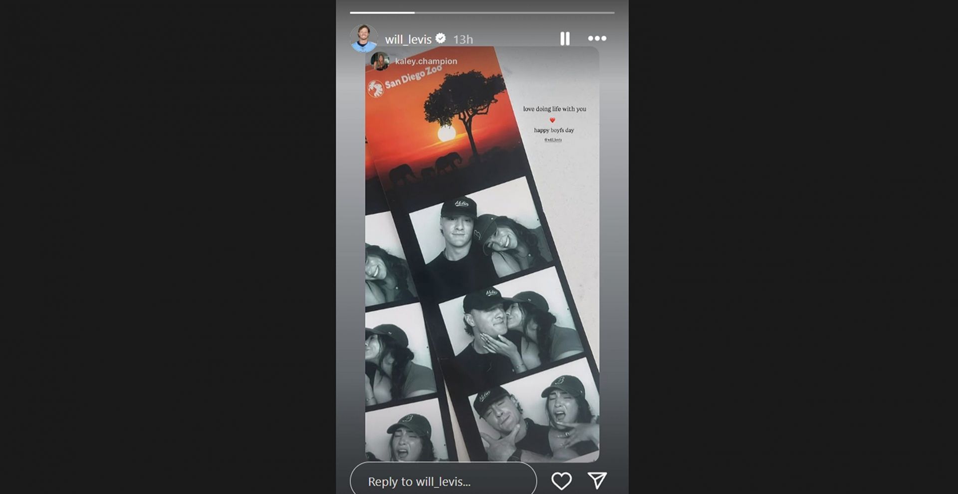 Will Levis&#039; GF Kaley drops unseen photos from San Diego zoo trip to celebrate National Boyfriend Day/@will_levis
