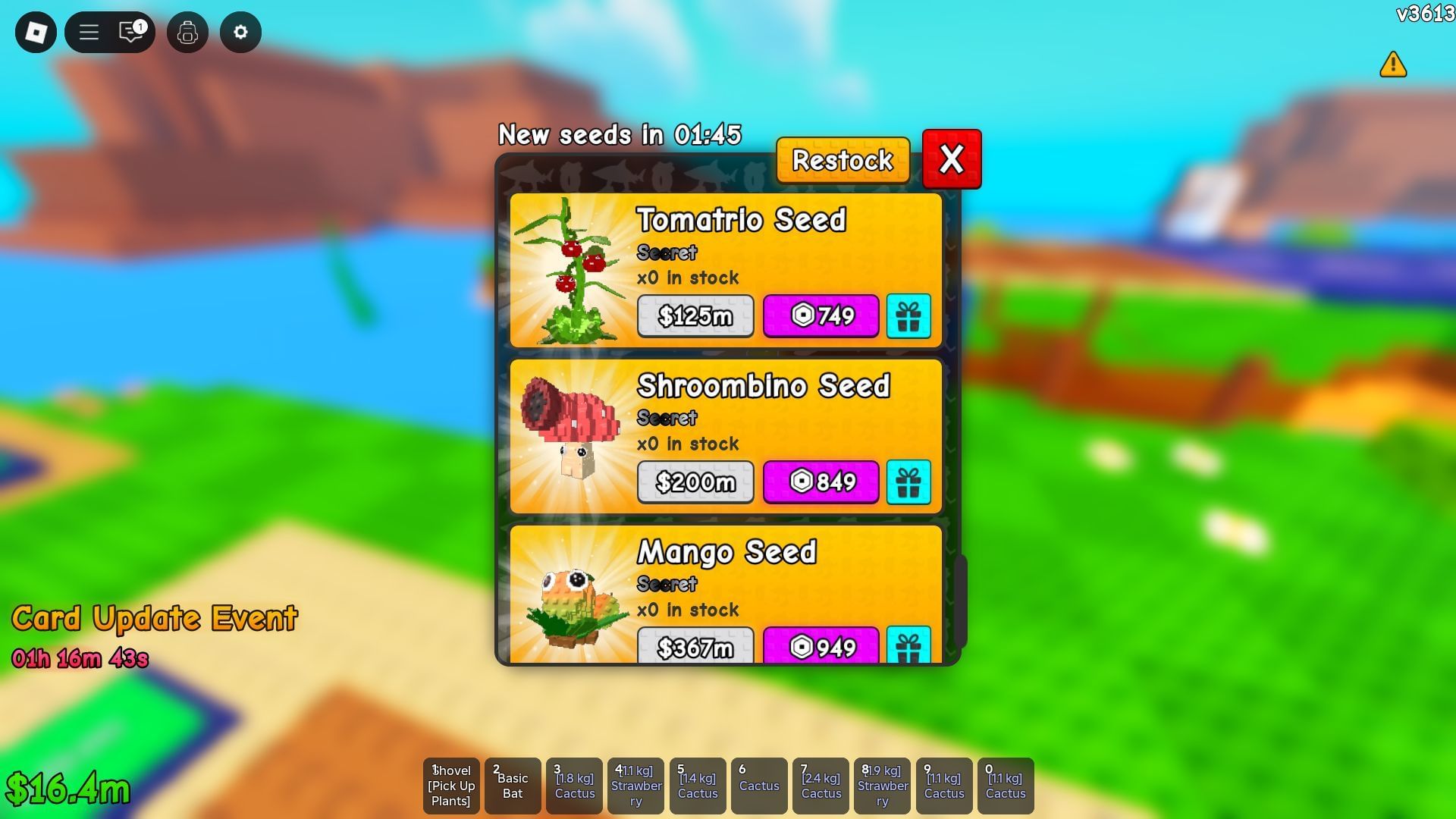 Secret Plants in the Plant Shop (Image via Roblox)