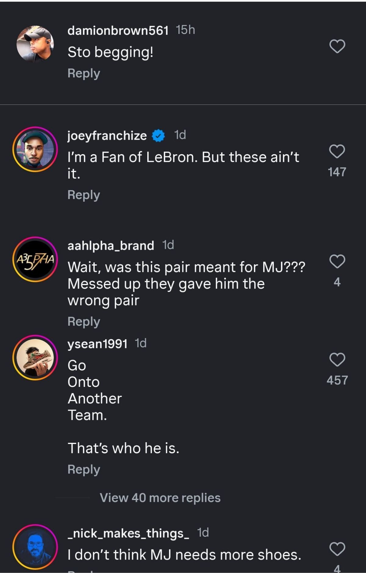 Fans react to the design of LeBron James’ new Air Force 1s