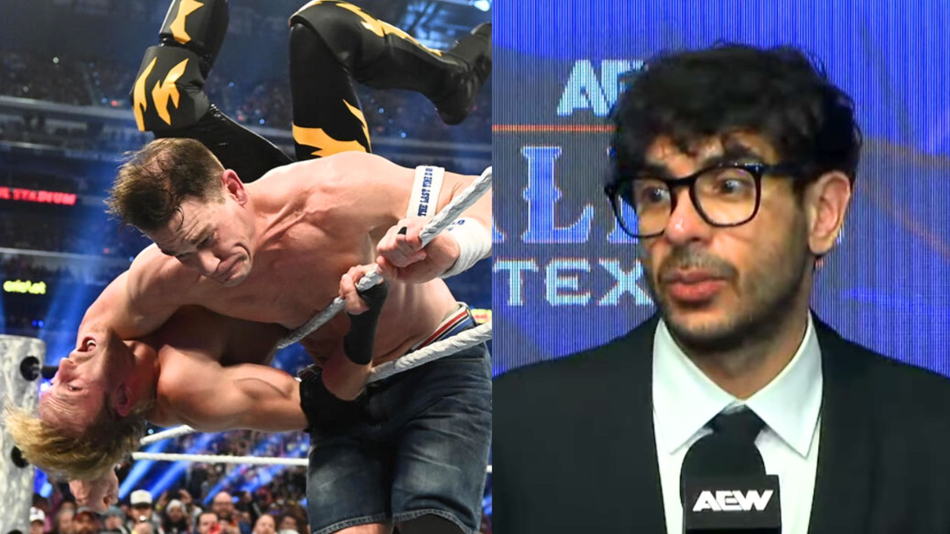 A newly signed AEW star might leave the company. (Images via WWE.com and AEW YouTube) 